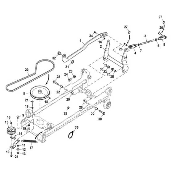 John Deere X540 - PC9527 - Belt Drive - ST542273