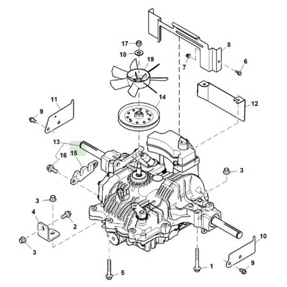 John Deere X540 - PC9527 - Transaxle - ST821131