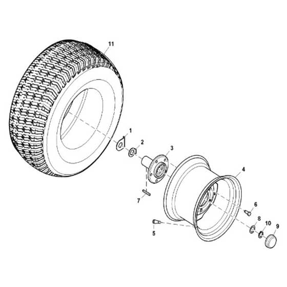 John Deere X570 - PC12715 - Wheels - ST840592