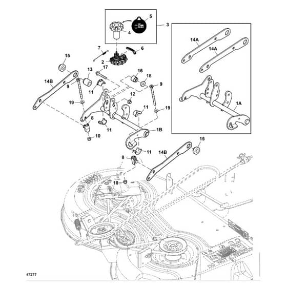 John Deere X580 - PC12716 - Lift System - ST1890488