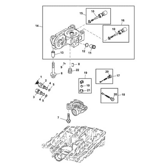 John Deere X580 - PC12716 - Center Case - ST840269