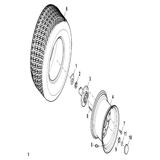 John Deere X580 - PC12716 - Wheels - ST840417
