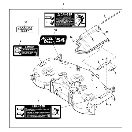 John Deere X580 - PC12716 - Mower Deck - ST842363