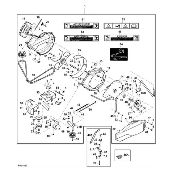 John Deere X580 - PC12716 - Power Flow - ST846517