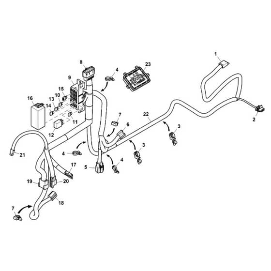 John Deere X580 - PC12716 - Chassis Wiring - ST867240