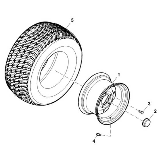 John Deere X584 - PC12717 - Wheels - ST839993
