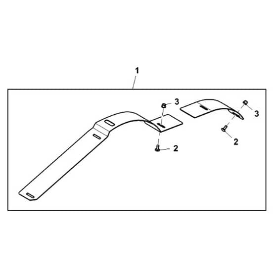 John Deere X584 - PC12717 - Deflector Kit - ST863703
