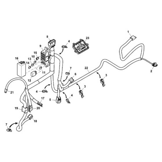 John Deere X584 - PC12717 - Chassis Wiring - ST867240