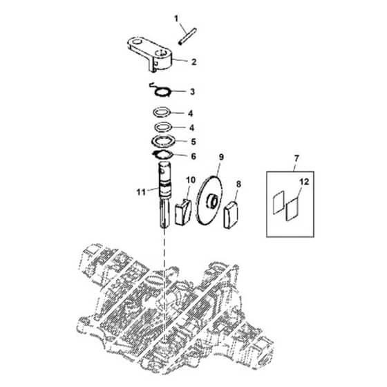 John Deere X584 - PC12717 - Brake - ST937005