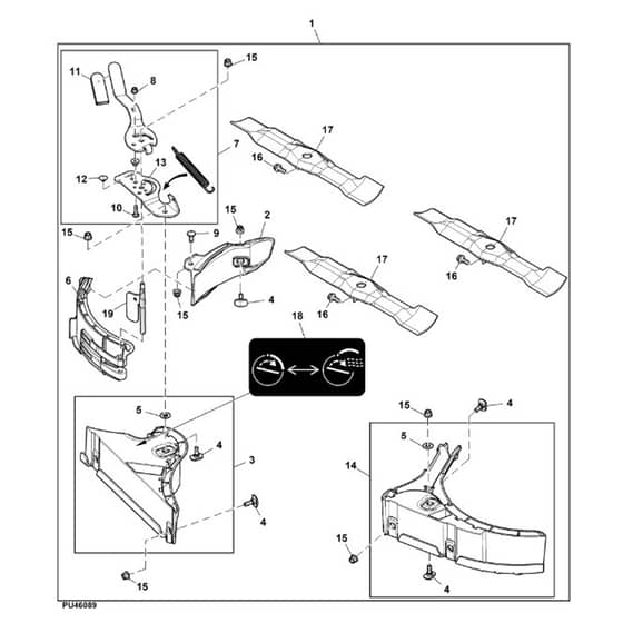 John Deere X730 - PC11844 - Grass Mulch - ST1016365