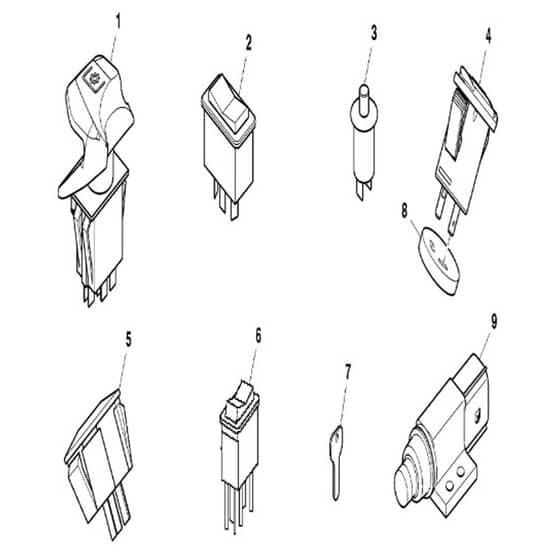 John Deere X730 - PC11844 - Switches - ST740776