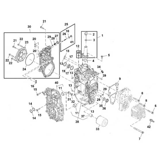 John Deere X730 - PC11844 - Transaxle Housing - ST741492