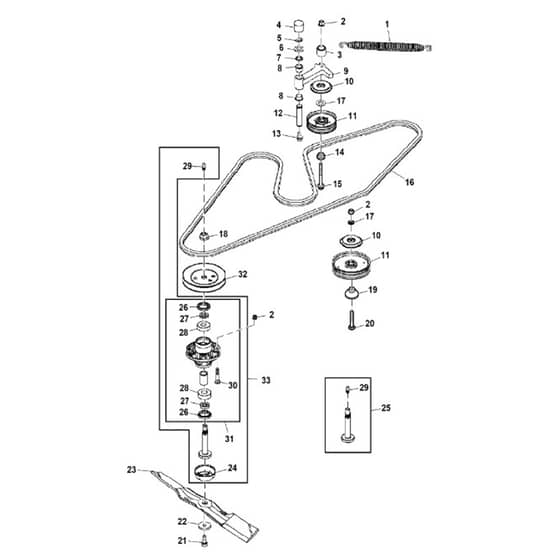 John Deere X730 - PC11844 - Mower Drive - ST747221