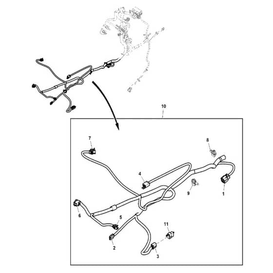 John Deere X730 - PC11844 - Chassis Wiring (2/2) (030001 - 040000) - ST805557
