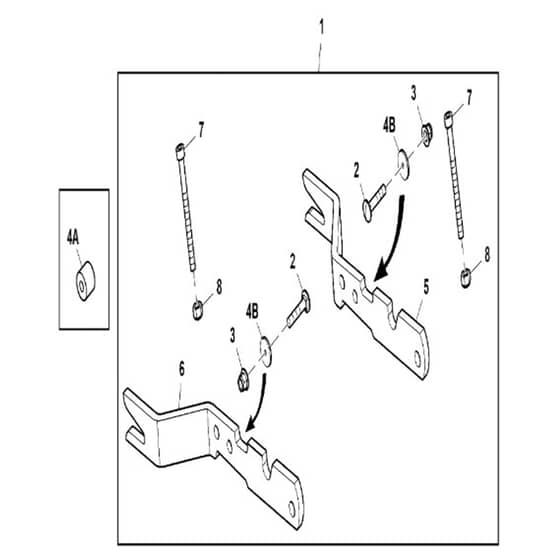 John Deere X730 - PC11844 - Bracket ( - 020000) - ST869596