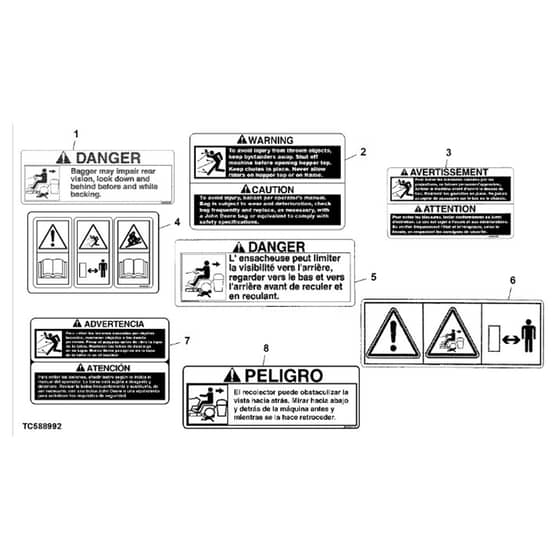 John Deere X730 - PC11844 - Material Collection - ST907691