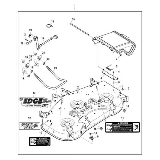 John Deere X730 - PC11844 - Mower Deck - ST912105