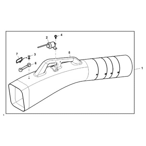 John Deere X730 - PC11844 - Chute Kit - ST926984