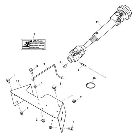 John Deere X730 - PC11844 - Implement Drive - ST945770
