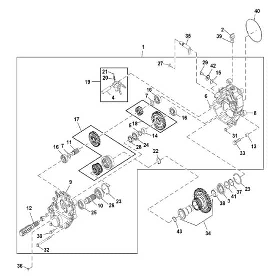 John Deere X730 - PC11844 - Power-Takeoff - ST967527