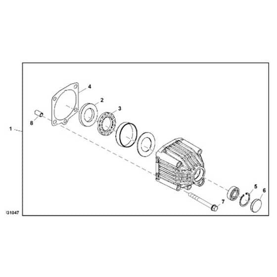 John Deere X734 - PC11845 - Motor Case - ST1040196