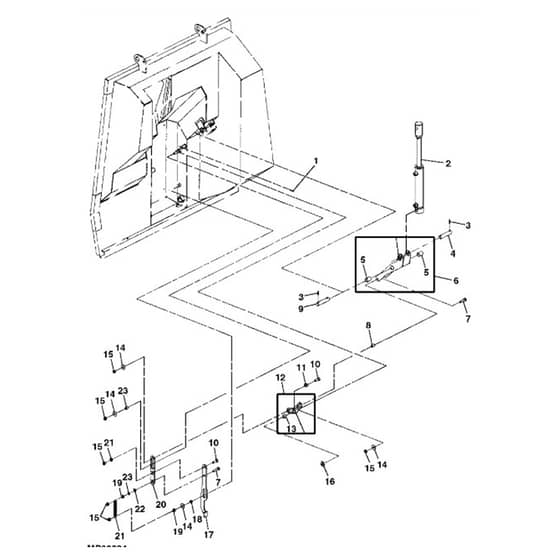 John Deere X734 - PC11845 - Hydraulic Cylinder - ST551466