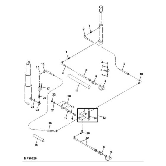 John Deere X734 - PC11845 - Hydraulic Components - ST551468