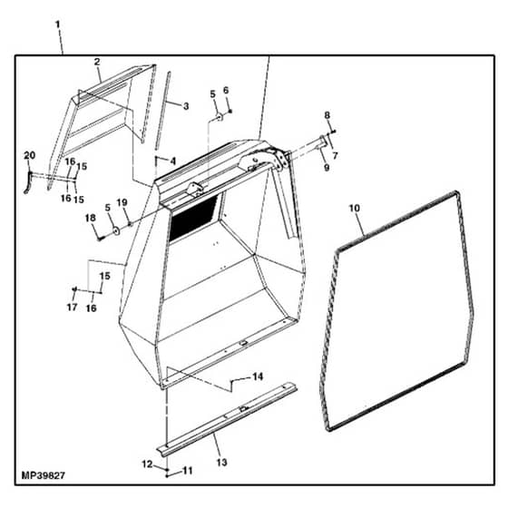 John Deere X734 - PC11845 - Hopper - ST551469