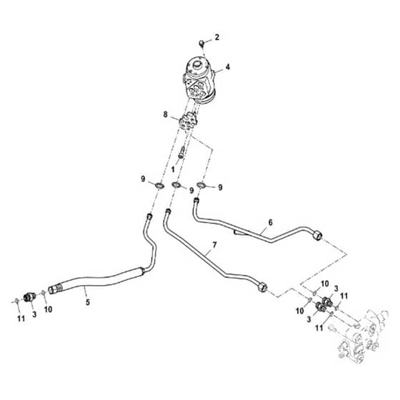 John Deere X734 - PC11845 - Power Steering - ST740778