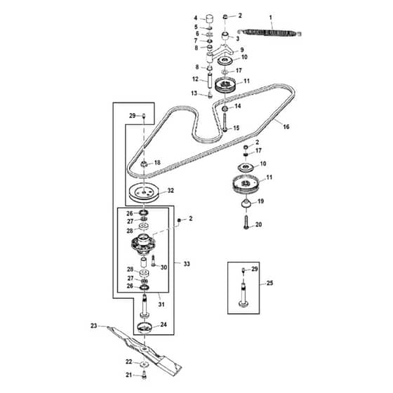 John Deere X734 - PC11845 - Mower Drive - ST747221