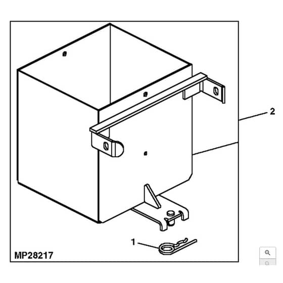 John Deere X738 - PC11846 - Weight Box - ST538989