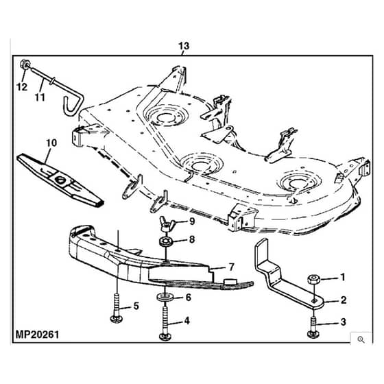 John Deere X738 - PC11846 - Mulch Kit - ST541899