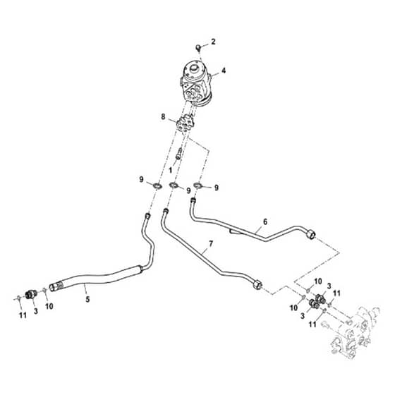 John Deere X738 - PC11846 - Power Steering - ST740778