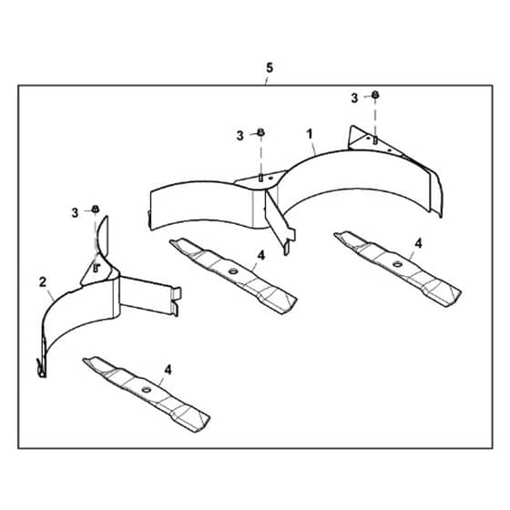 John Deere X738 - PC11846 - Mulch Kit ( - 030000) - ST754628