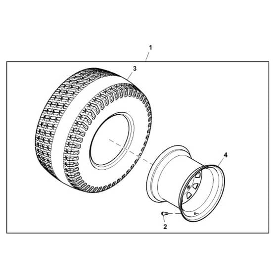 John Deere X738 - PC11846 - Rear Wheel - ST855172