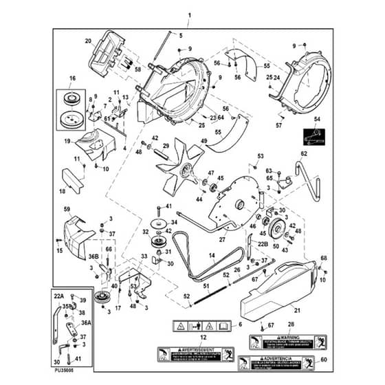 John Deere X738 - PC11846 - Powerflow - ST865116