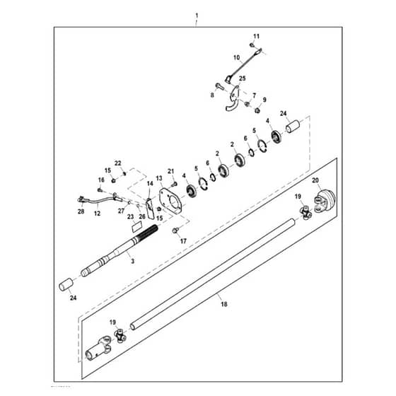 John Deere X738 - PC11846 - Front Pto - ST905633