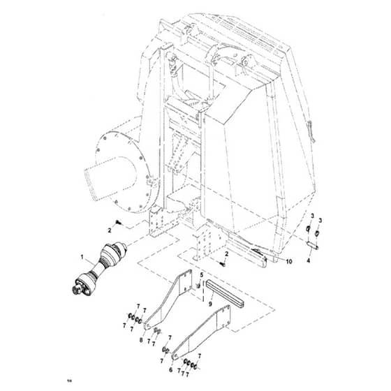 John Deere X738 - PC11846 - Drive Shaft - ST906224