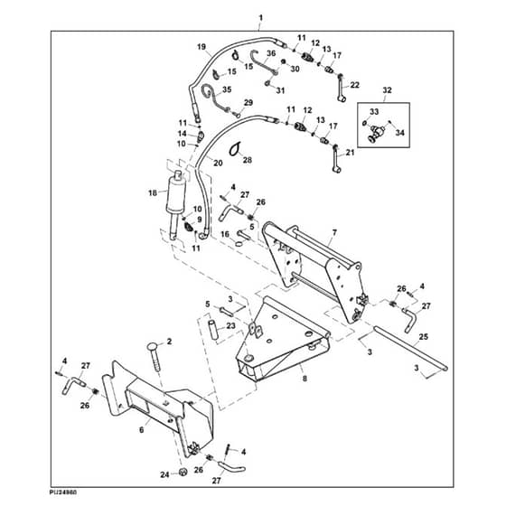 John Deere X738 - PC11846 - Front Quick - ST918000