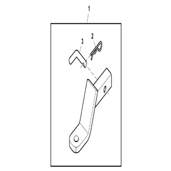 John Deere X738 - PC11846 - Drawbar Kit - ST931479