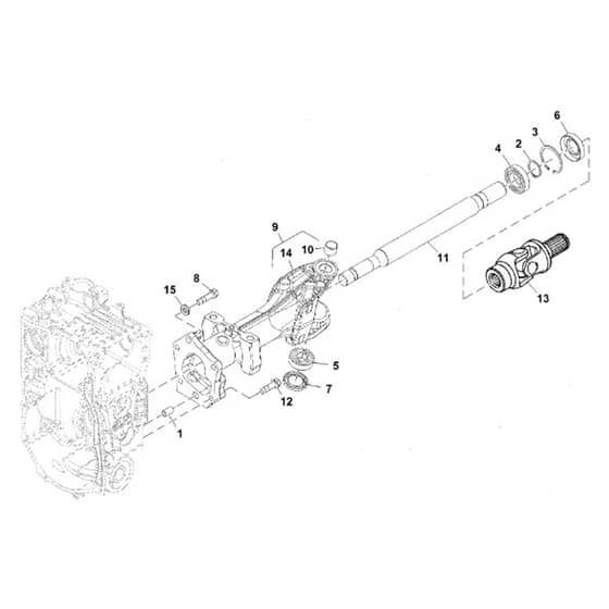John Deere X739 - PC11847 - Rear Axle - ST1040067