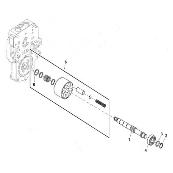 John Deere X739 - PC11847 - Motor Shaft - ST1040145