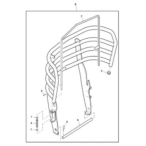 John Deere X739 - PC11847 - Brush Guard - ST750679