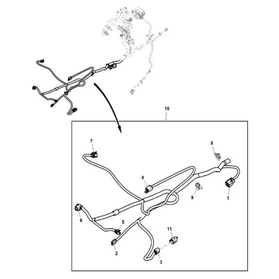 John Deere X739 - PC11847 - Chassis Wiring (2/2) (030001 - 040000) - ST805557
