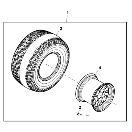 John Deere X739 - PC11847 - Wheel - ST855171