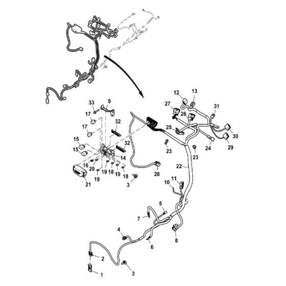 John Deere X739 - PC11847 - Chassis Wiring (1/2) (060001 - ) - ST871052