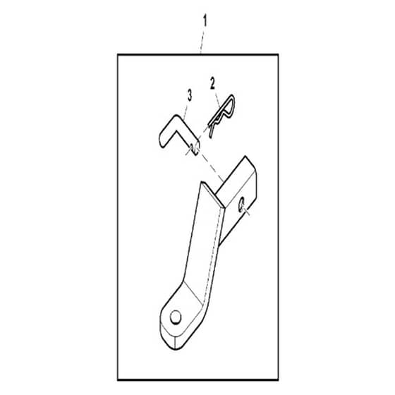 John Deere X739 - PC11847 - Drawbar Kit - ST906125