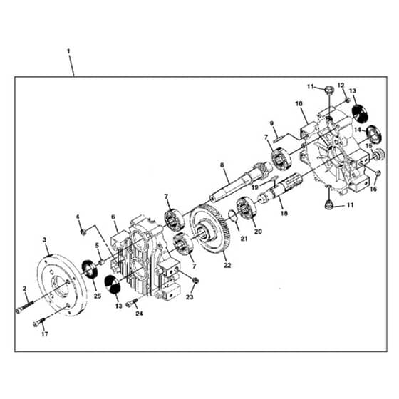 John Deere X739 - PC11847 - Gear Case - ST906829