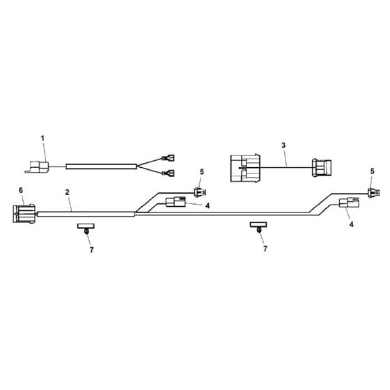 John Deere X748 - PC9511 - Headlamp Wiring - ST539250