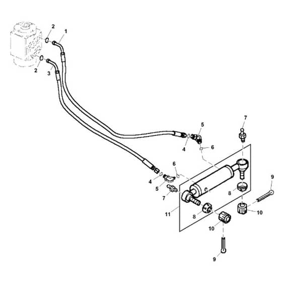 John Deere X748 - PC9511 - Power Steering - ST539840